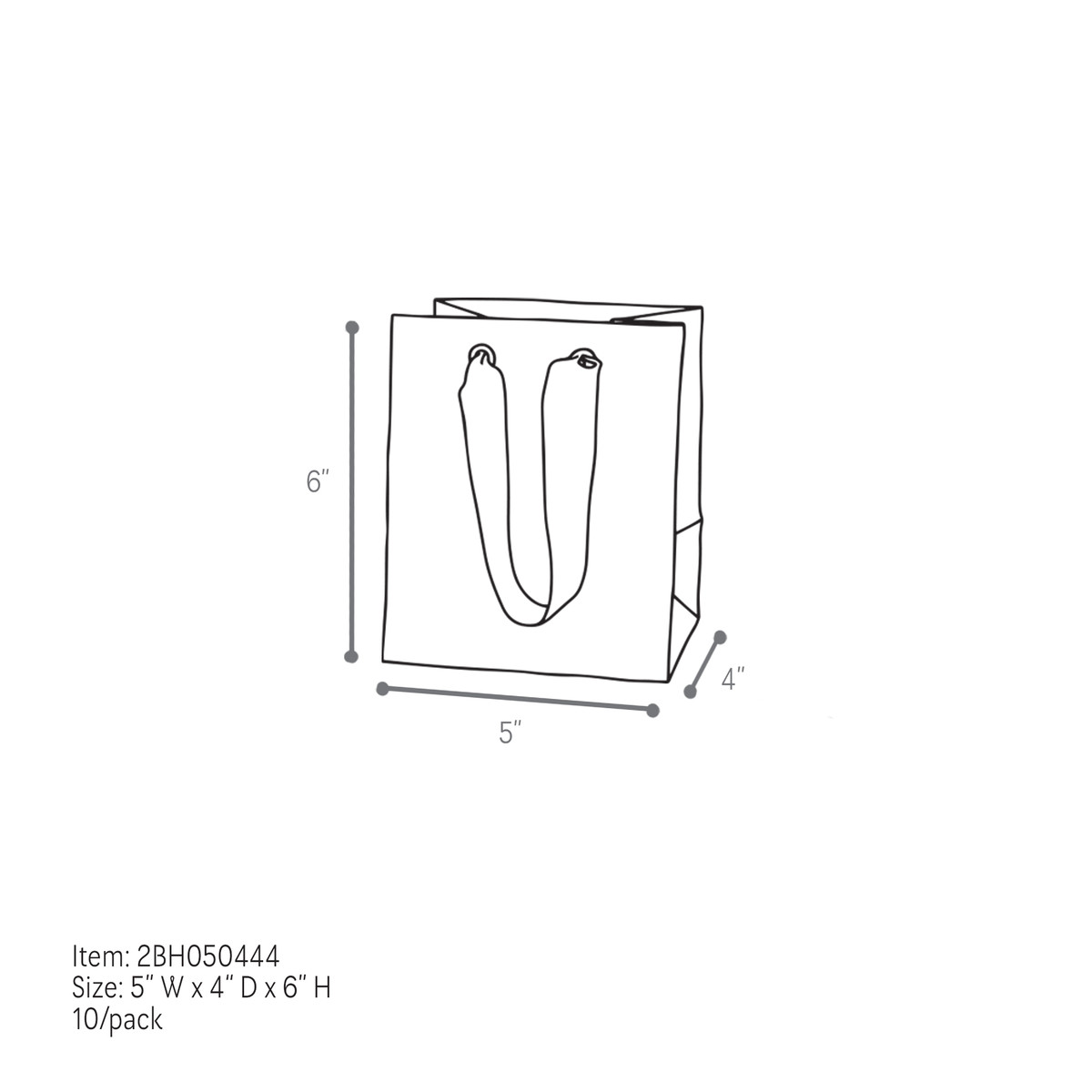 Green - 5 x 4 x 6in.