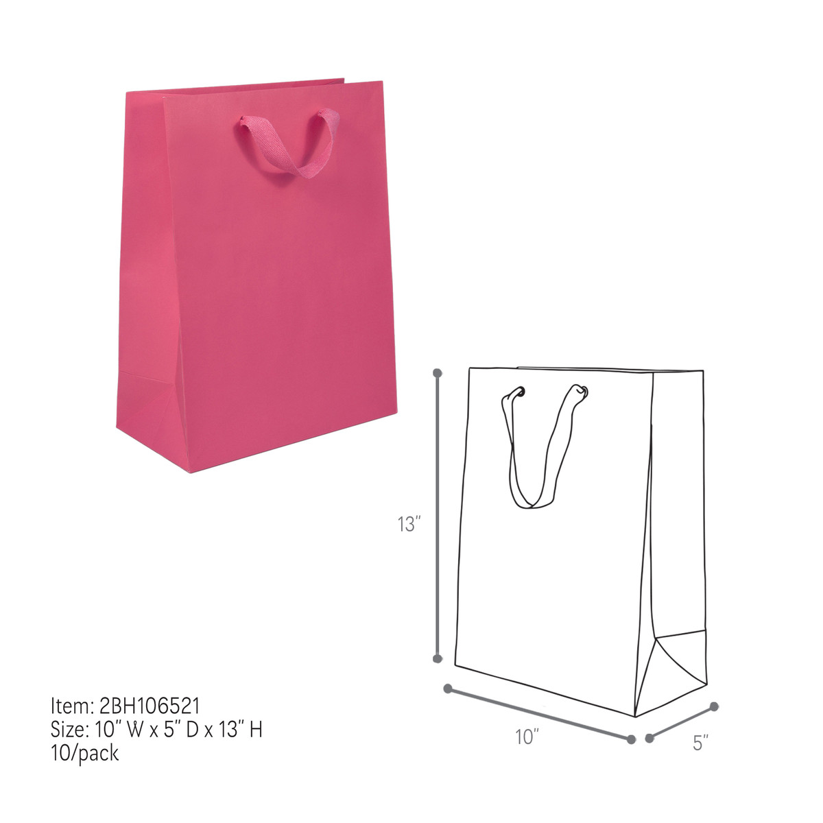 Fuchsia - 10 x 5 x 13in.