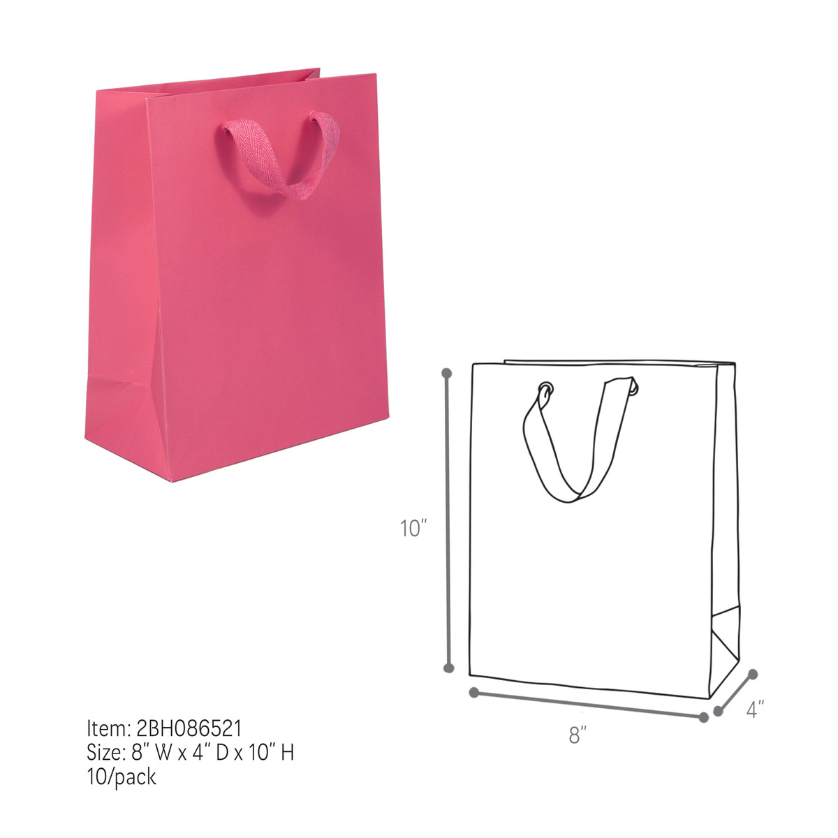 Fuchsia - 8 x 4 x 10in.