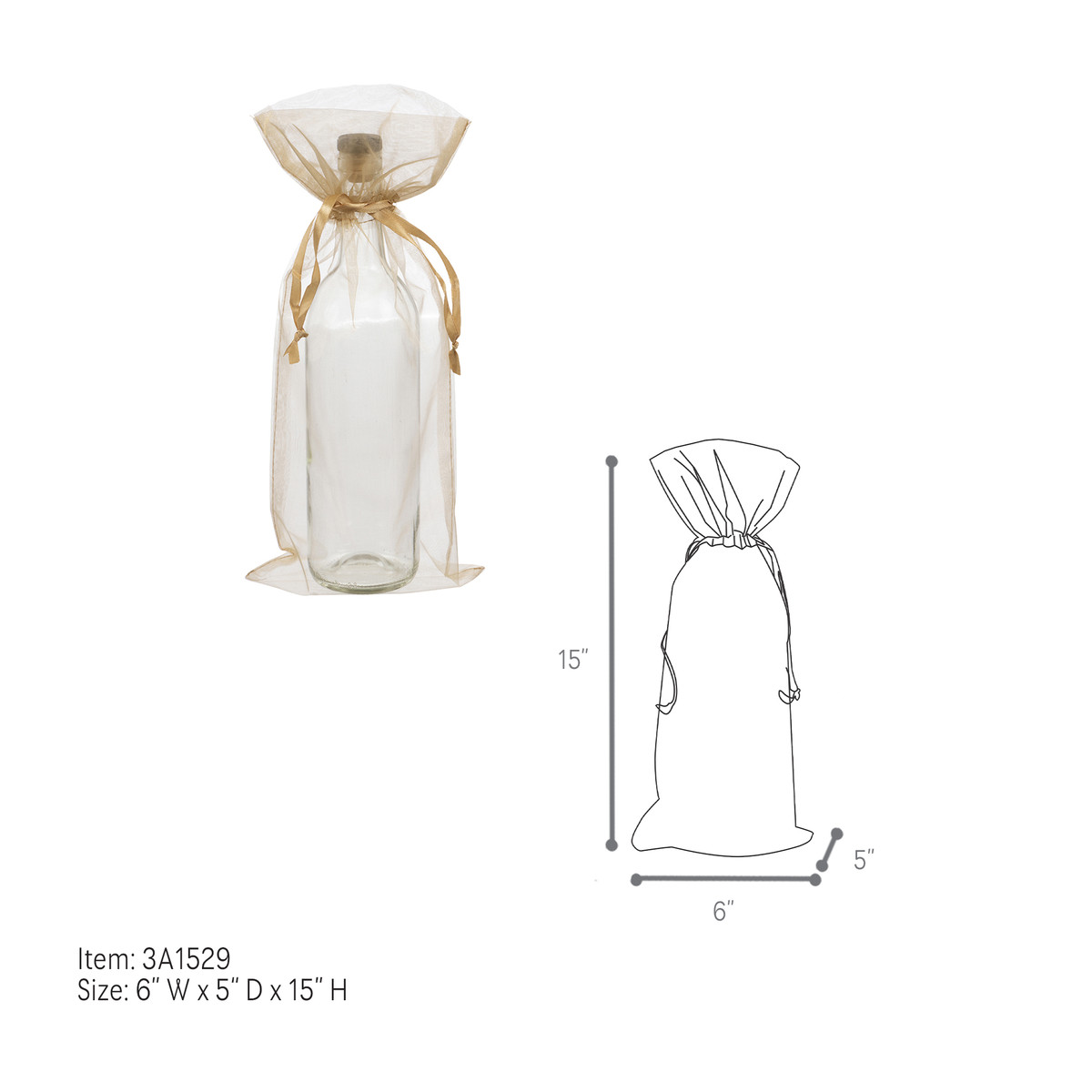 Antique Gold - 6.5 x 15in.