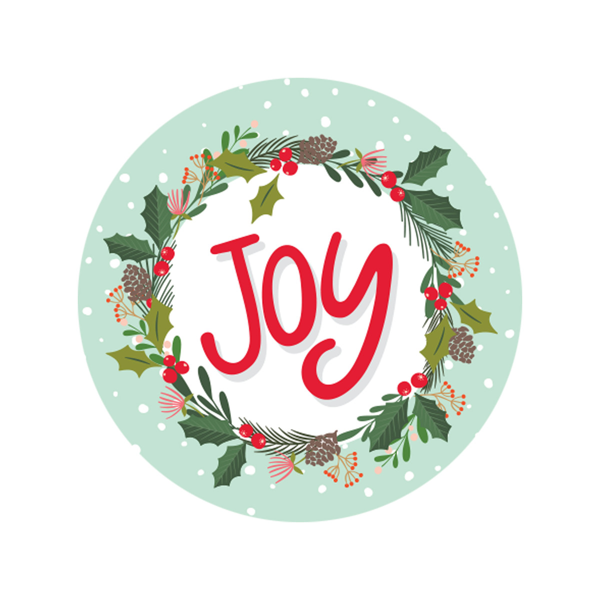 Joy Wreath - 1.5in.