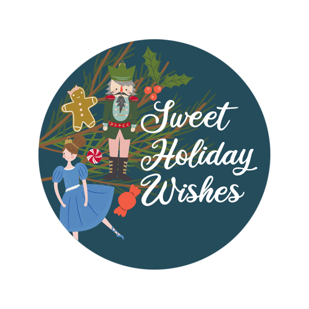 Sweet Holiday Wishes - 1.5in.