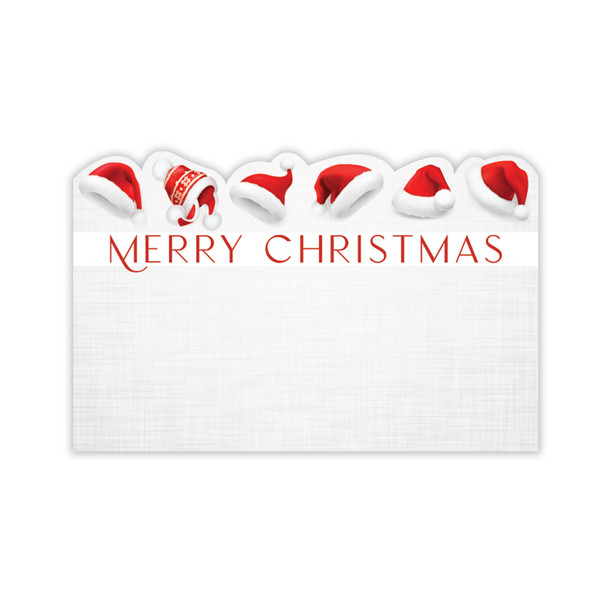 Merry Christmas Santa Hats - 3.5 x 2.25in.