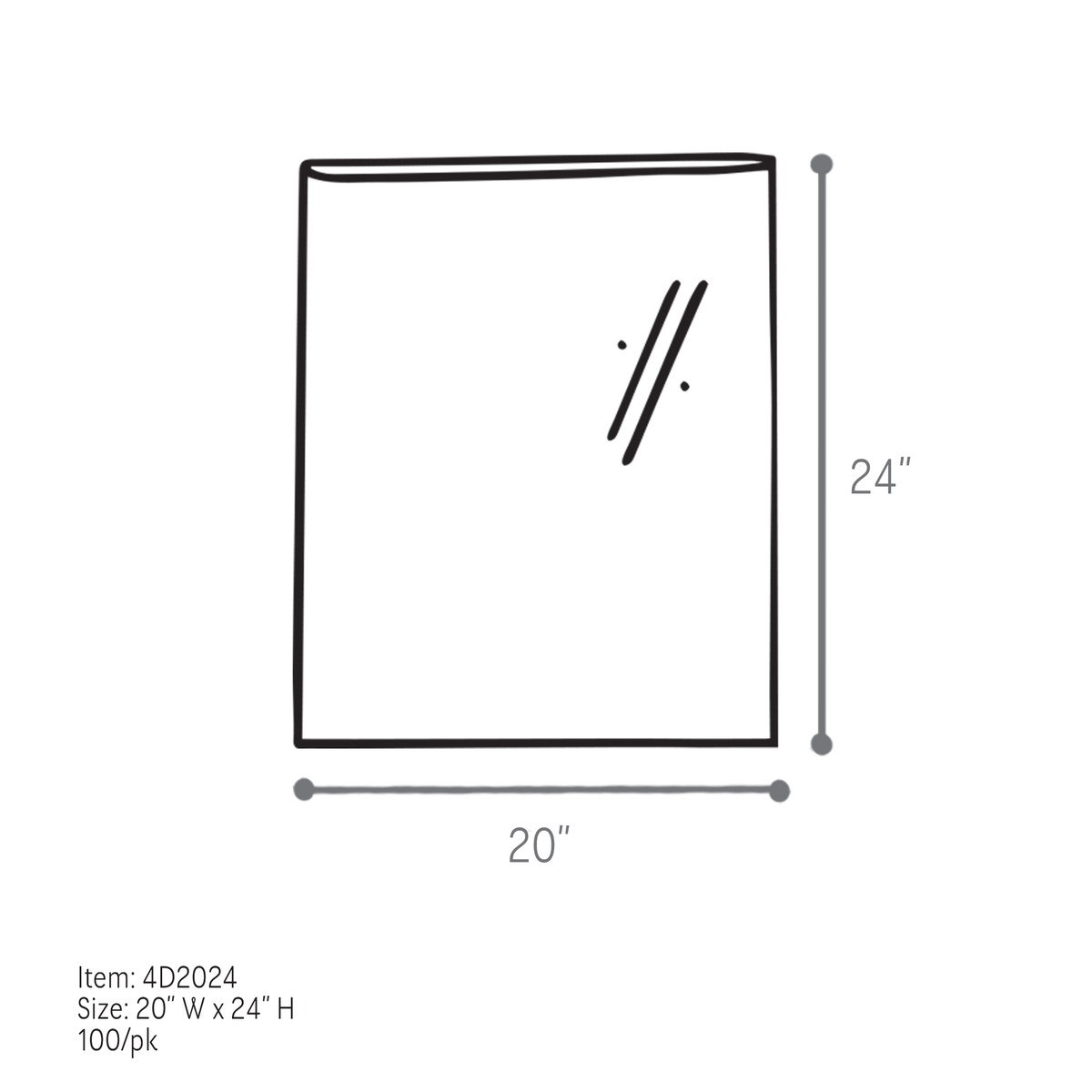 20 x 24in.