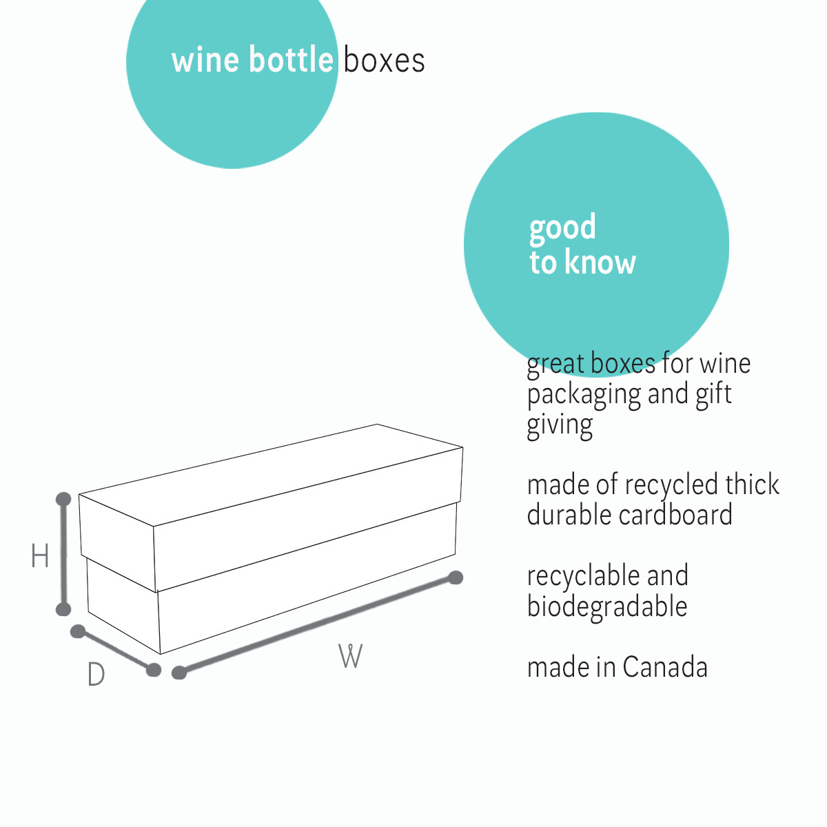 Image of Black Wine Bottle Boxes