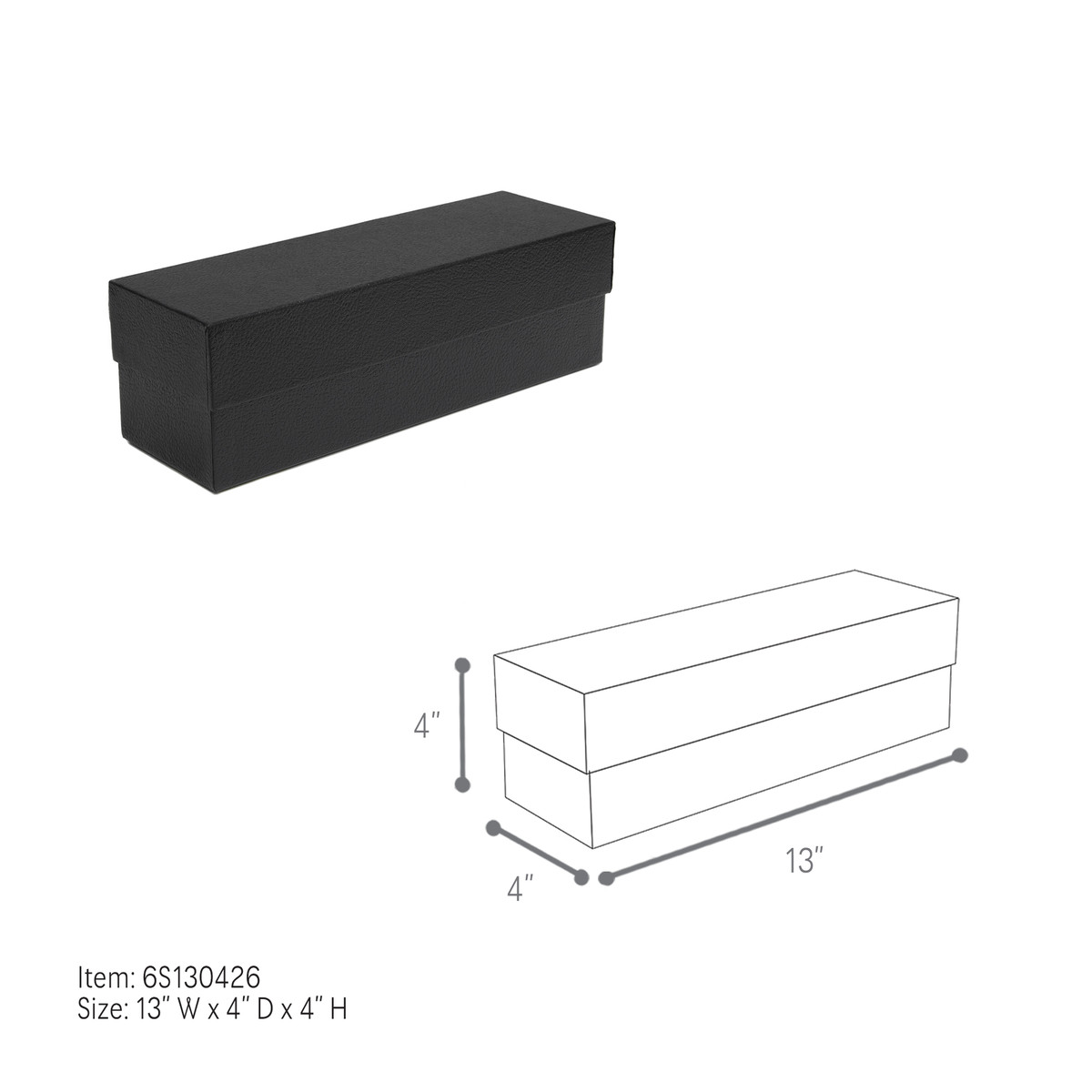 13 x 4 x 4in.