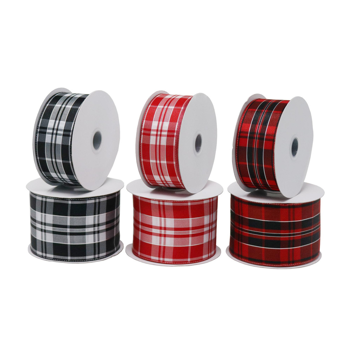 Image of Plaid Wired Ribbon