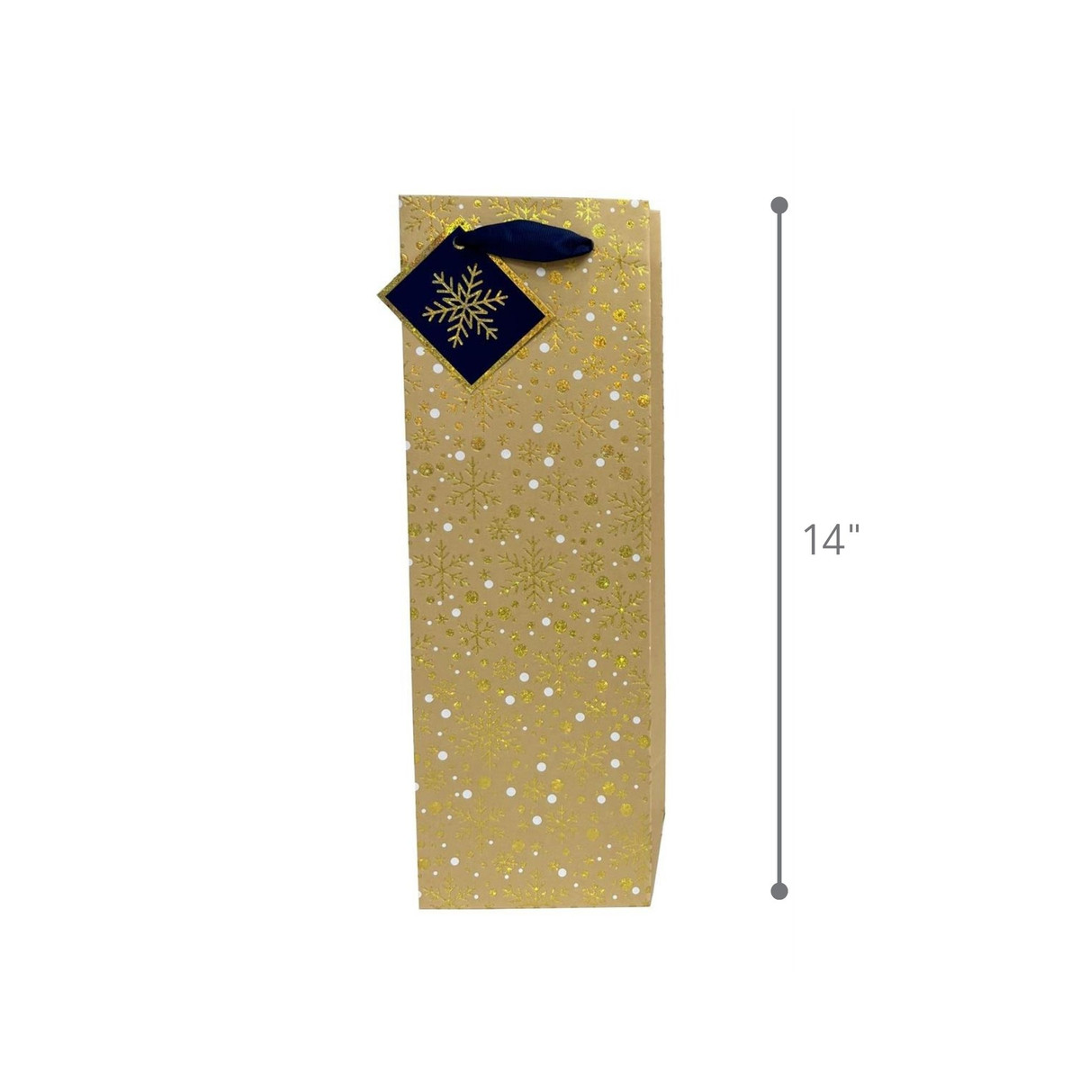 Gold Snowflakes - 4.7 x 14.15 x 3.3in.
