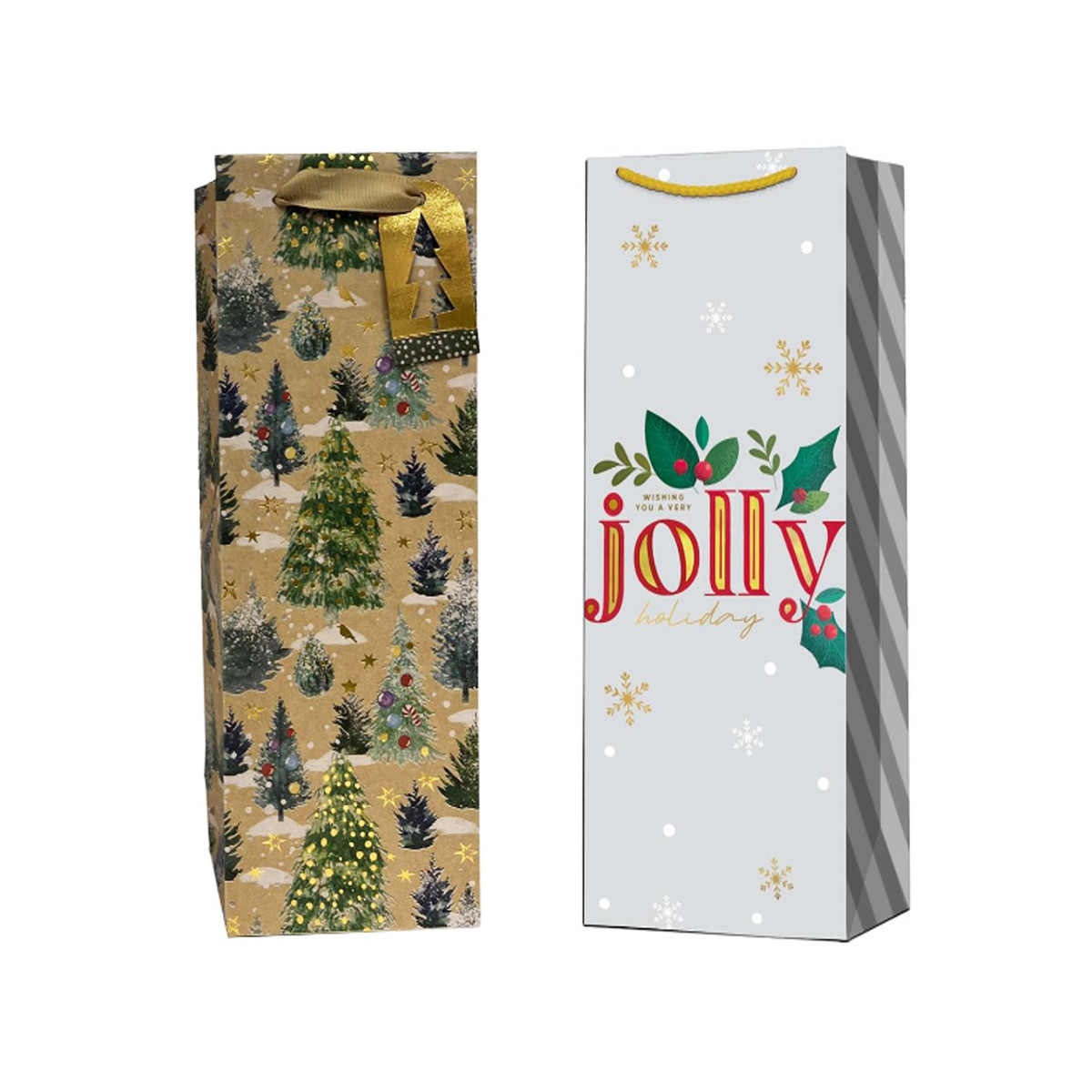 Image of Christmas Wine Gift Bags