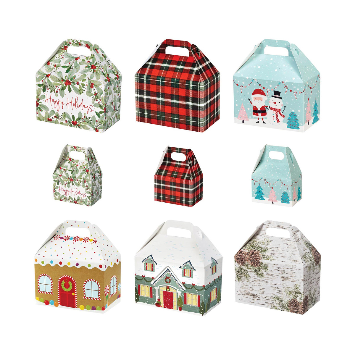 Christmas Plaid - 4 x 2.5 x 2.5in.