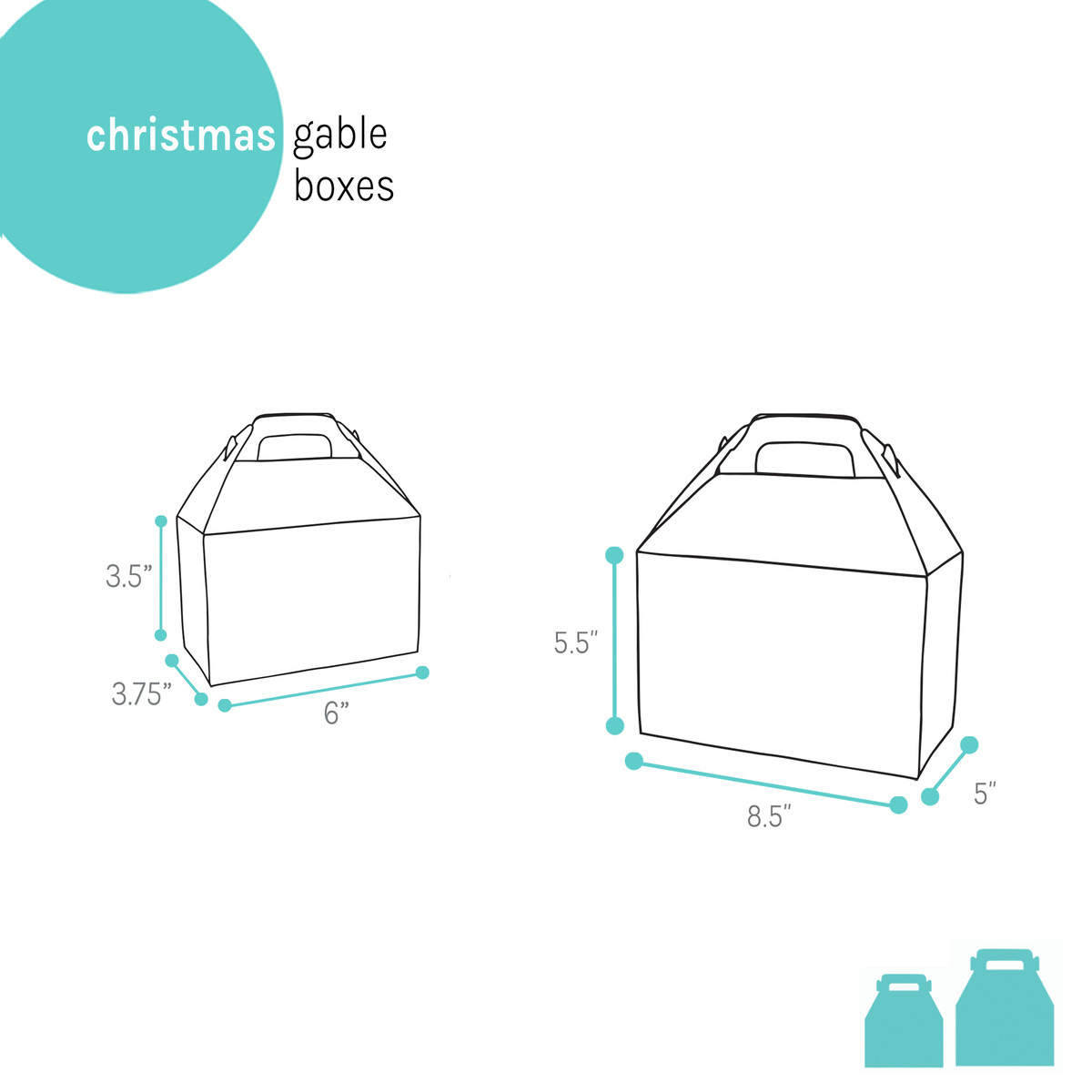 Image of Christmas Gable Boxes