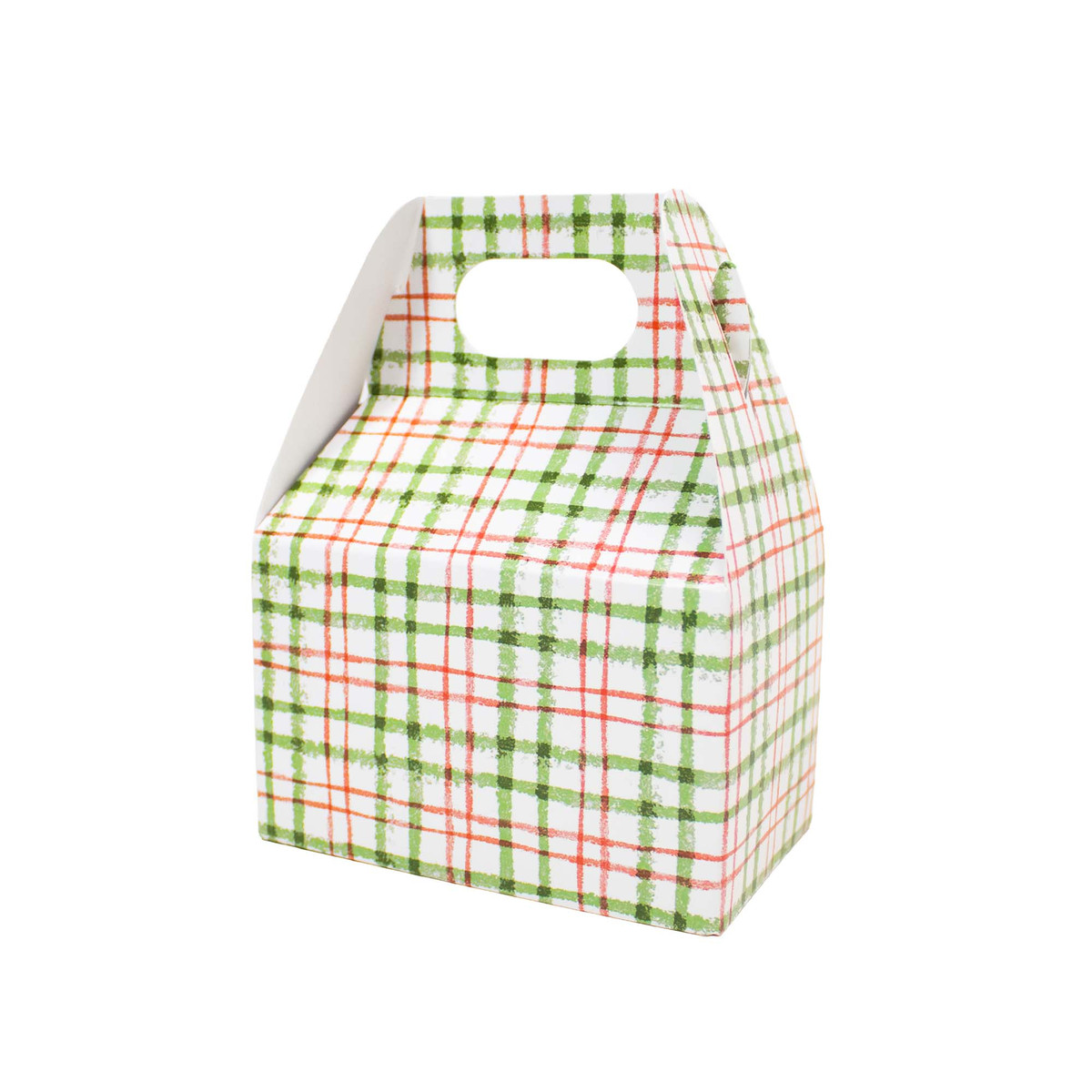 Red and Green Plaid - 4 x 2.5 x 2.5in.
