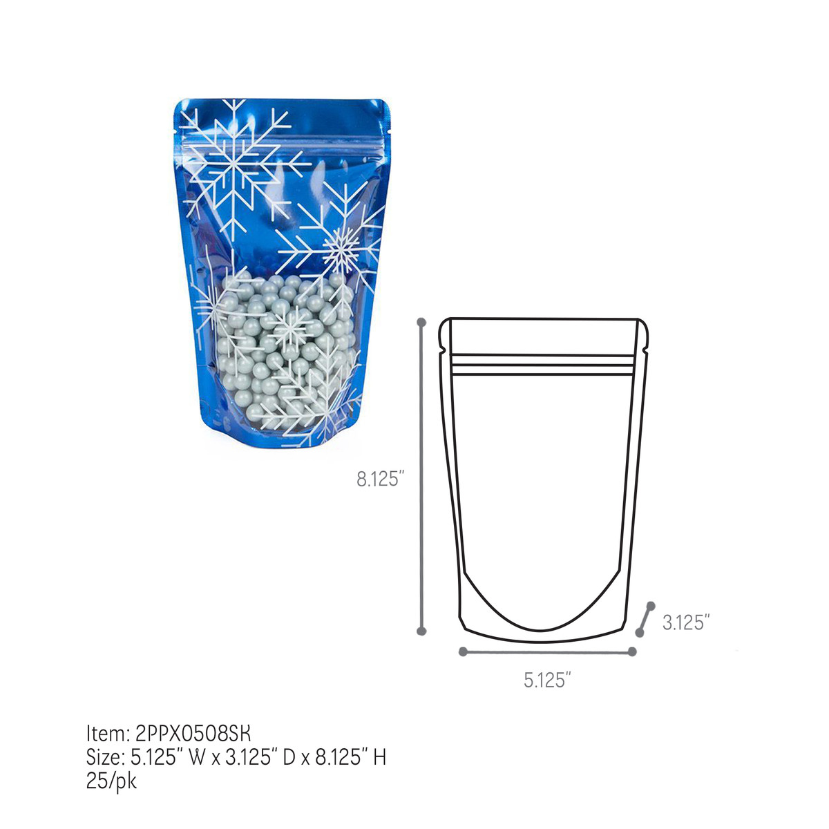 Snowflakes on Blue - 4oz