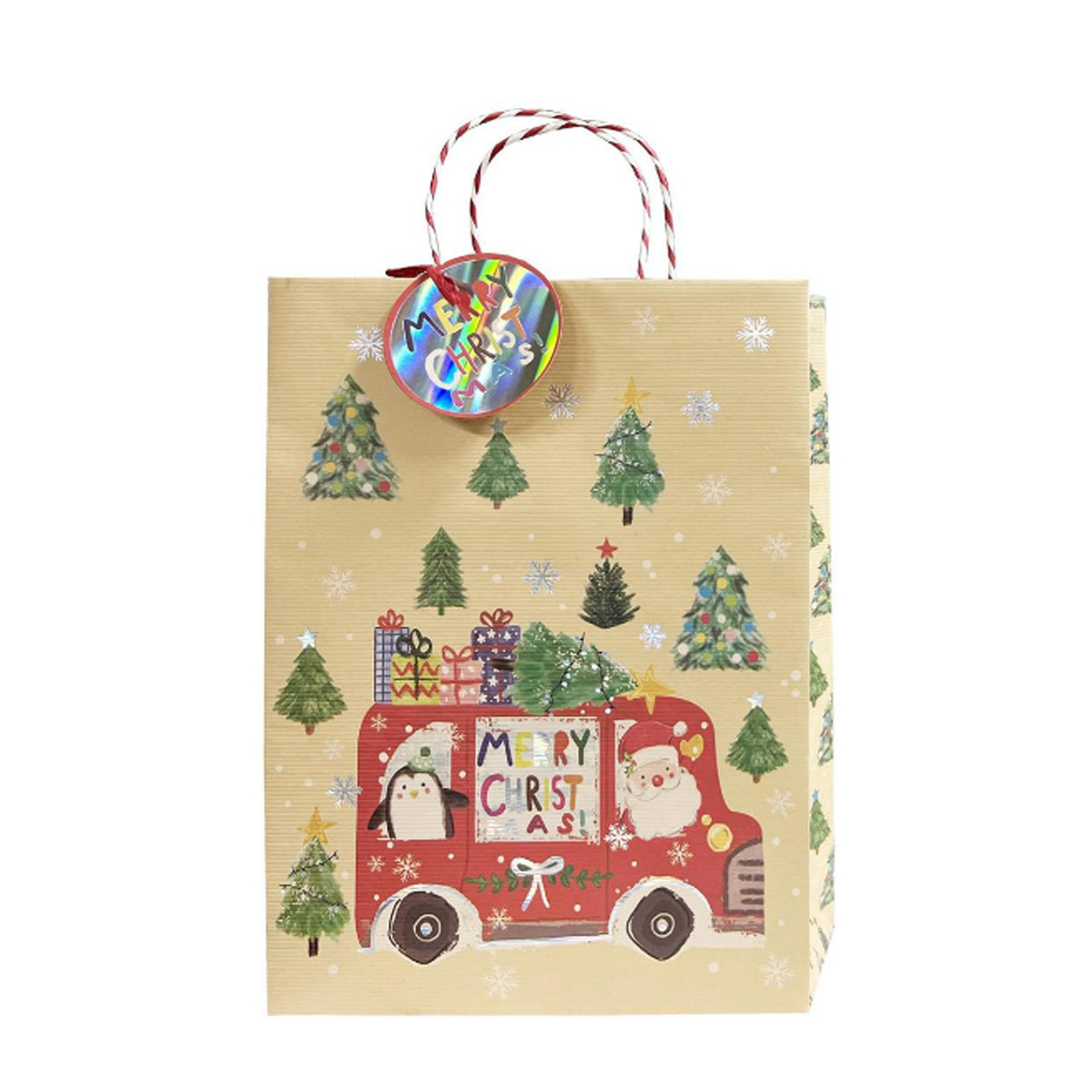 Image of Santa's Red Car Gift Bags