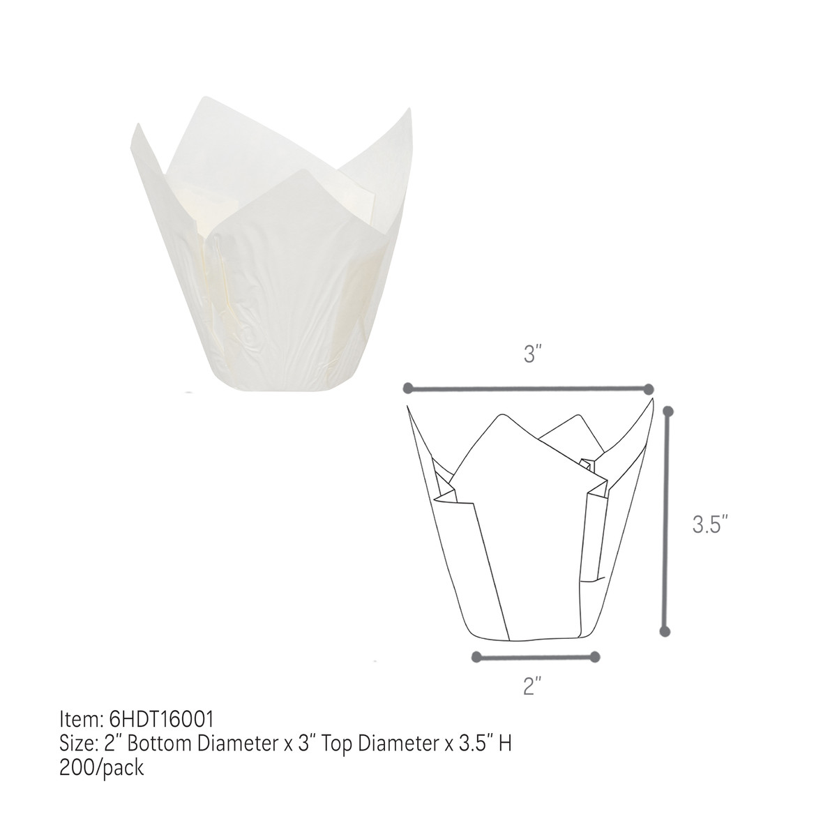 White - 3in Diameter