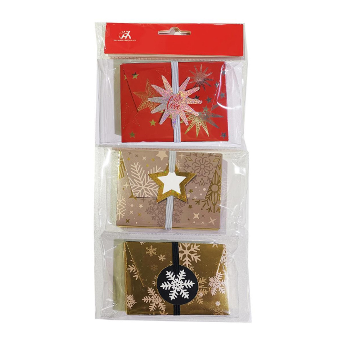 4.3x3in Elegant Gift Card Boxes w/Gift Tags