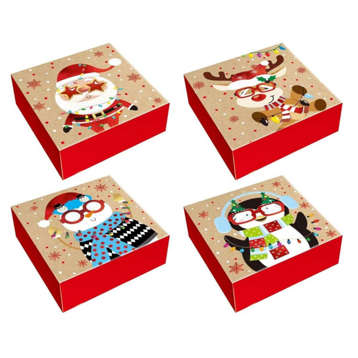 4.5x4.5x1.5in Glitter Gift Card Boxes - All Packs