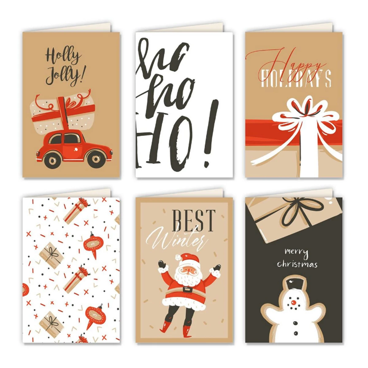 Folded Gift Cards & Envelopes - 6 Packs