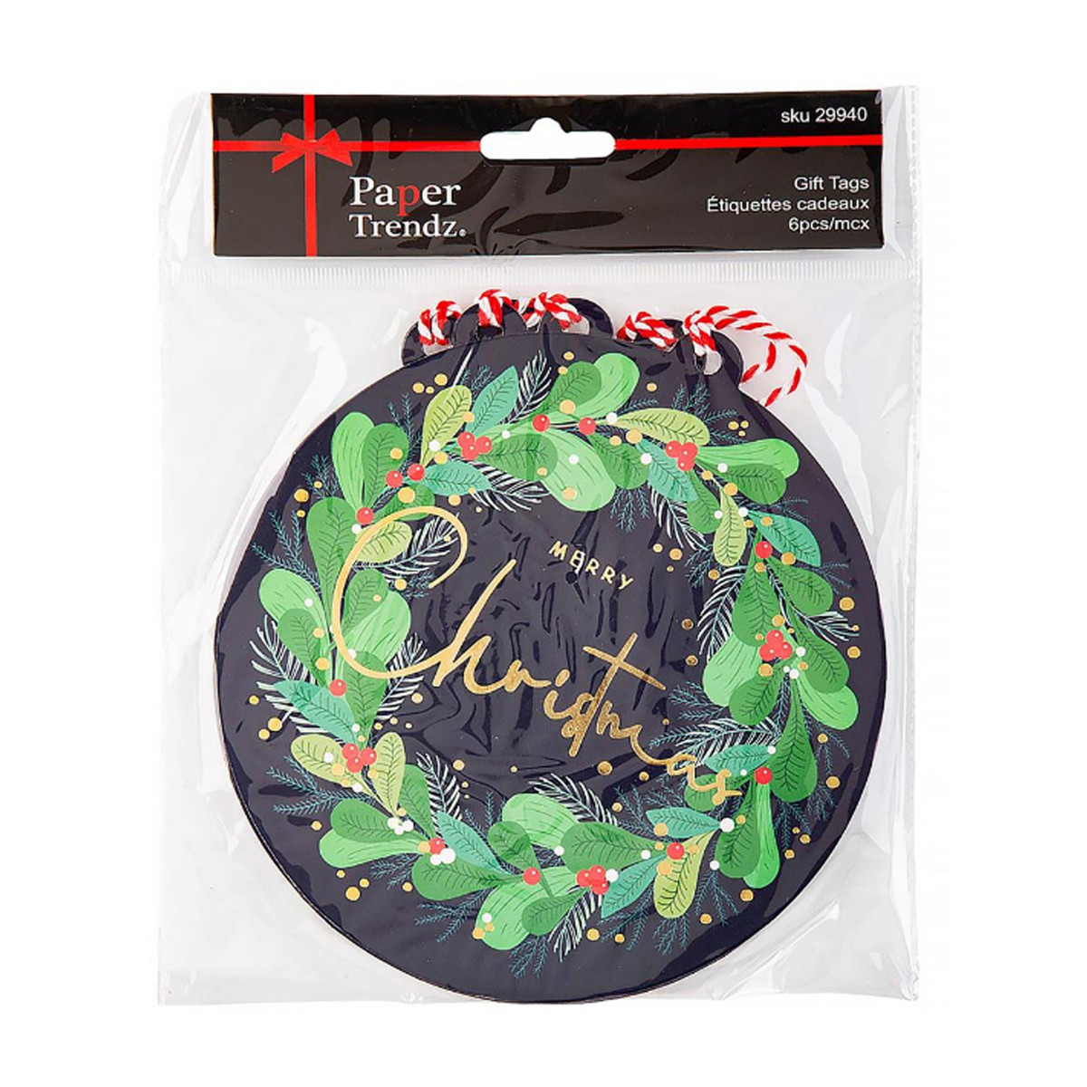 Oversized Black Ornament Hang Tags