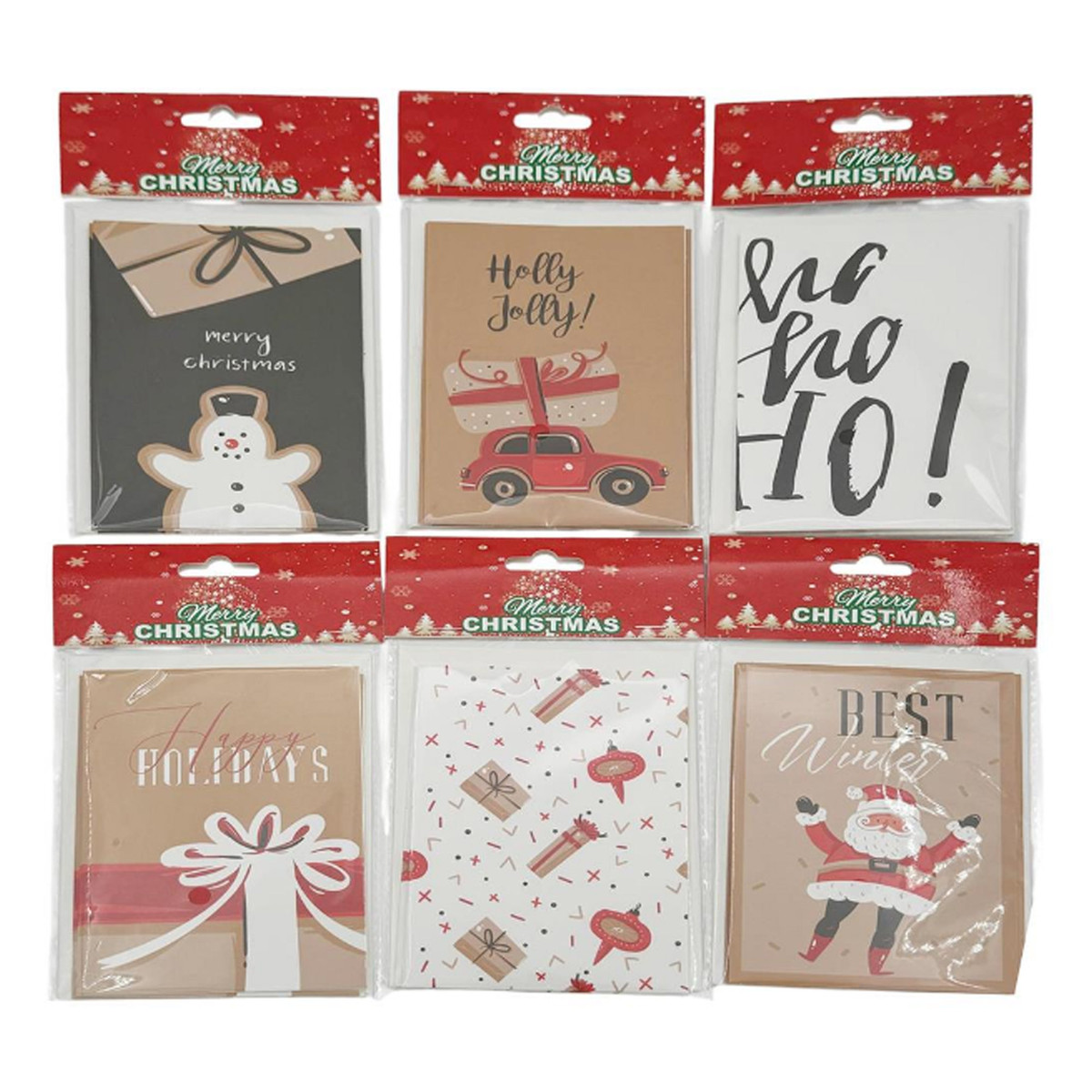 Folded Gift Cards & Envelopes - 6 Packs