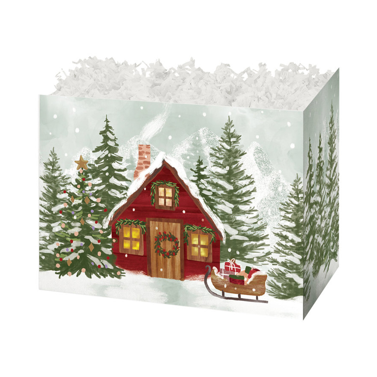 Christmas Cottage - 7 x 4 x 5in.