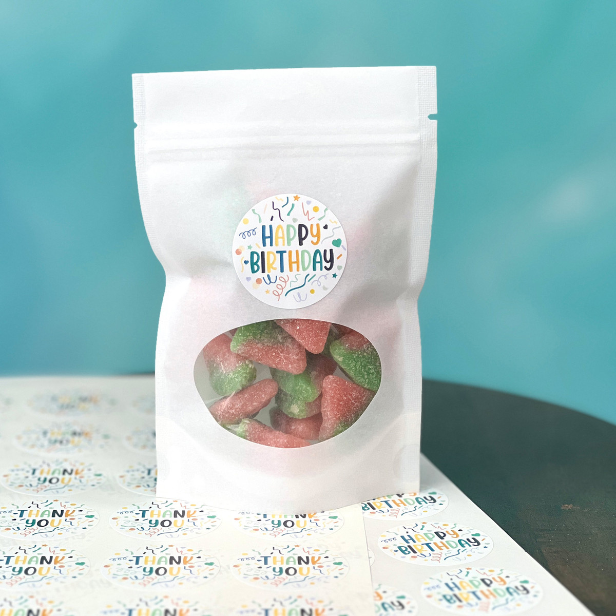 Image of Frosted White Stand Up Window Pouches