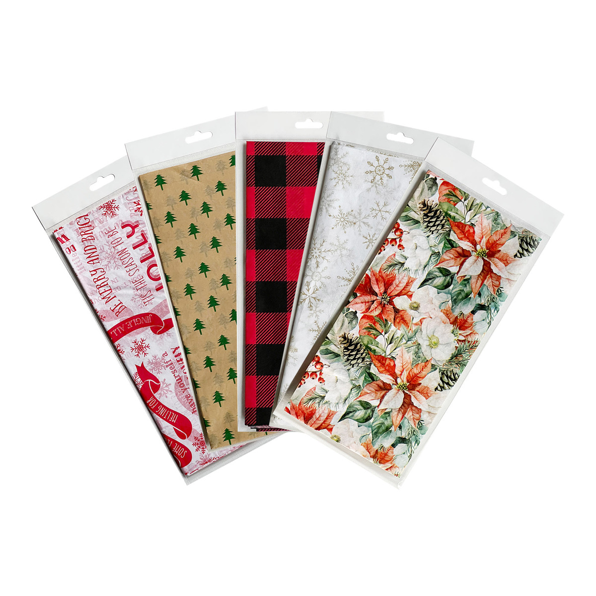 Red with Gold Snowflakes