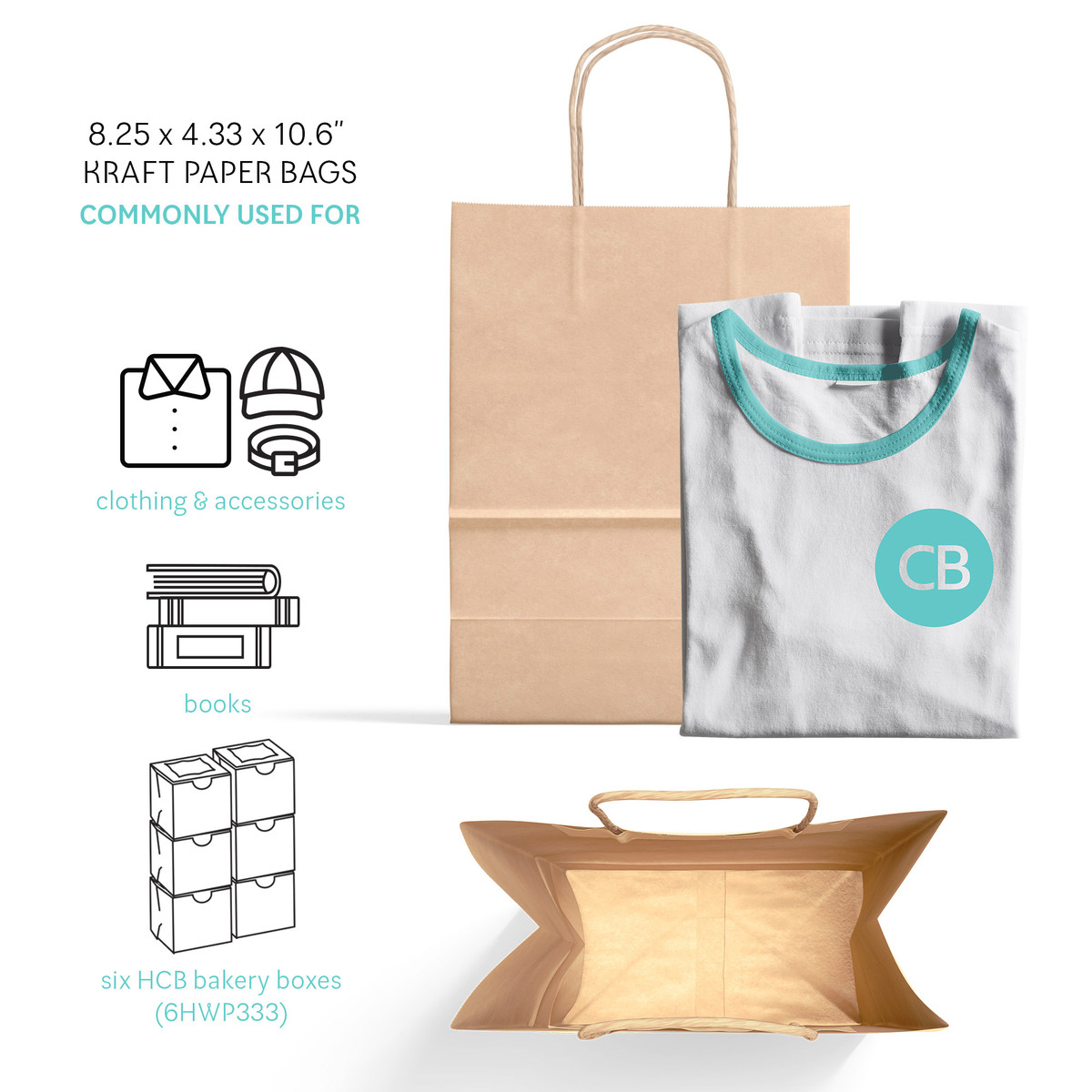 Image of Kraft Paper Bag Bundle - 2 Cases