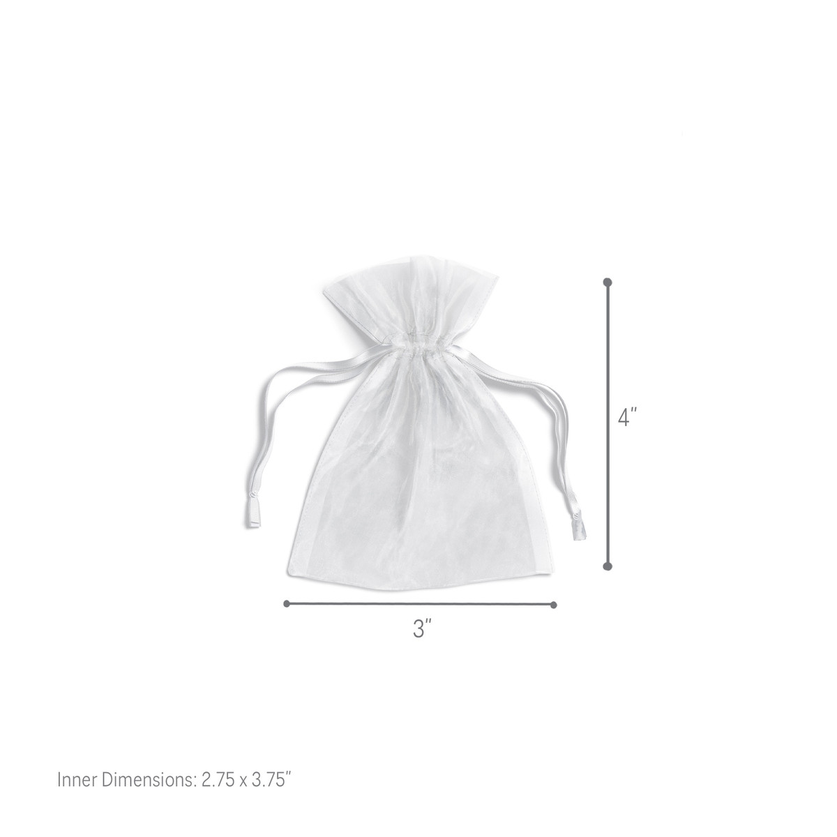 White - 3 x 4in.