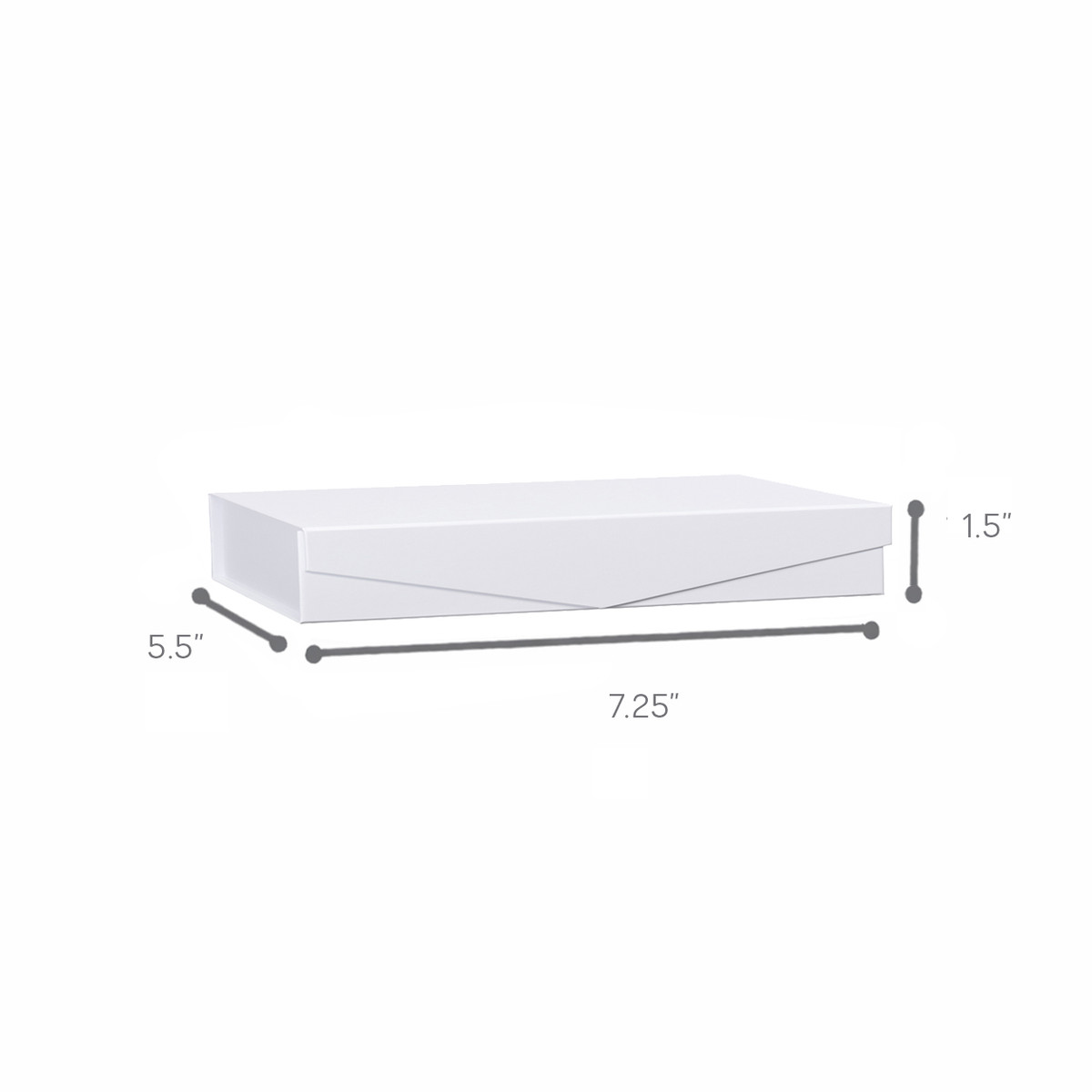 7.25 x 5.5 x 1.5in.