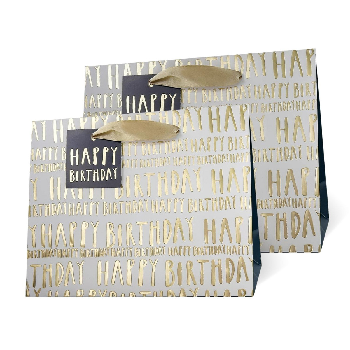 Image of Gold Birthday Gift Bags
