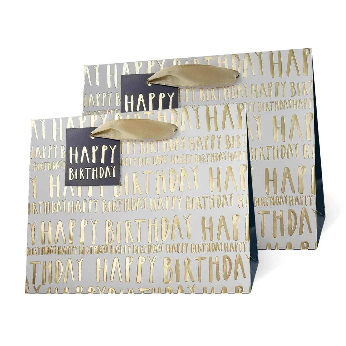 Image of Gold Birthday Gift Bags