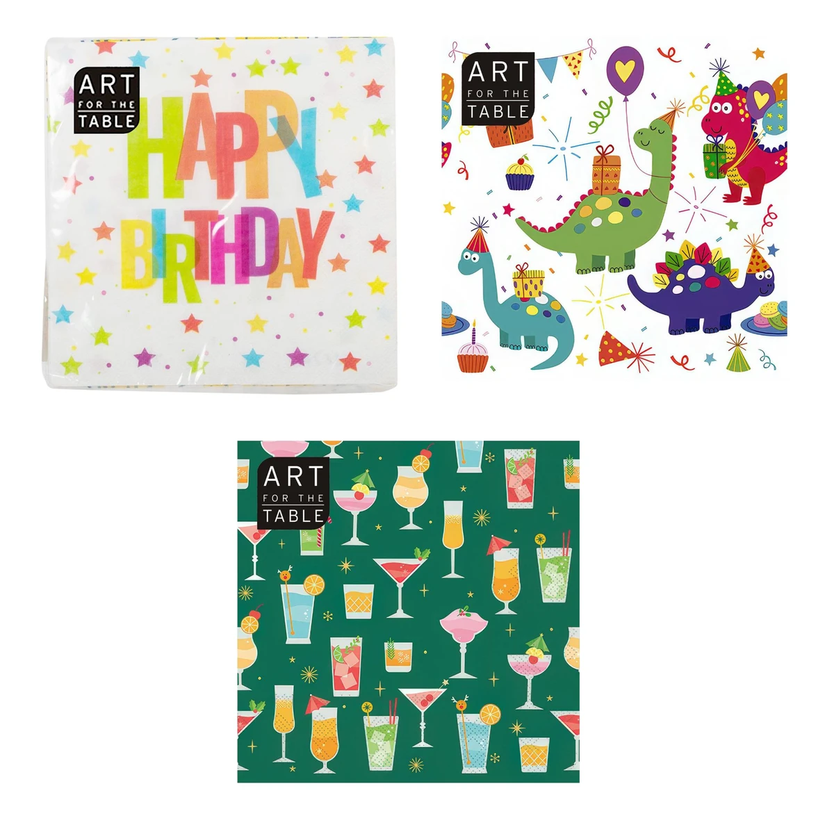 Image of Printed Paper Napkins