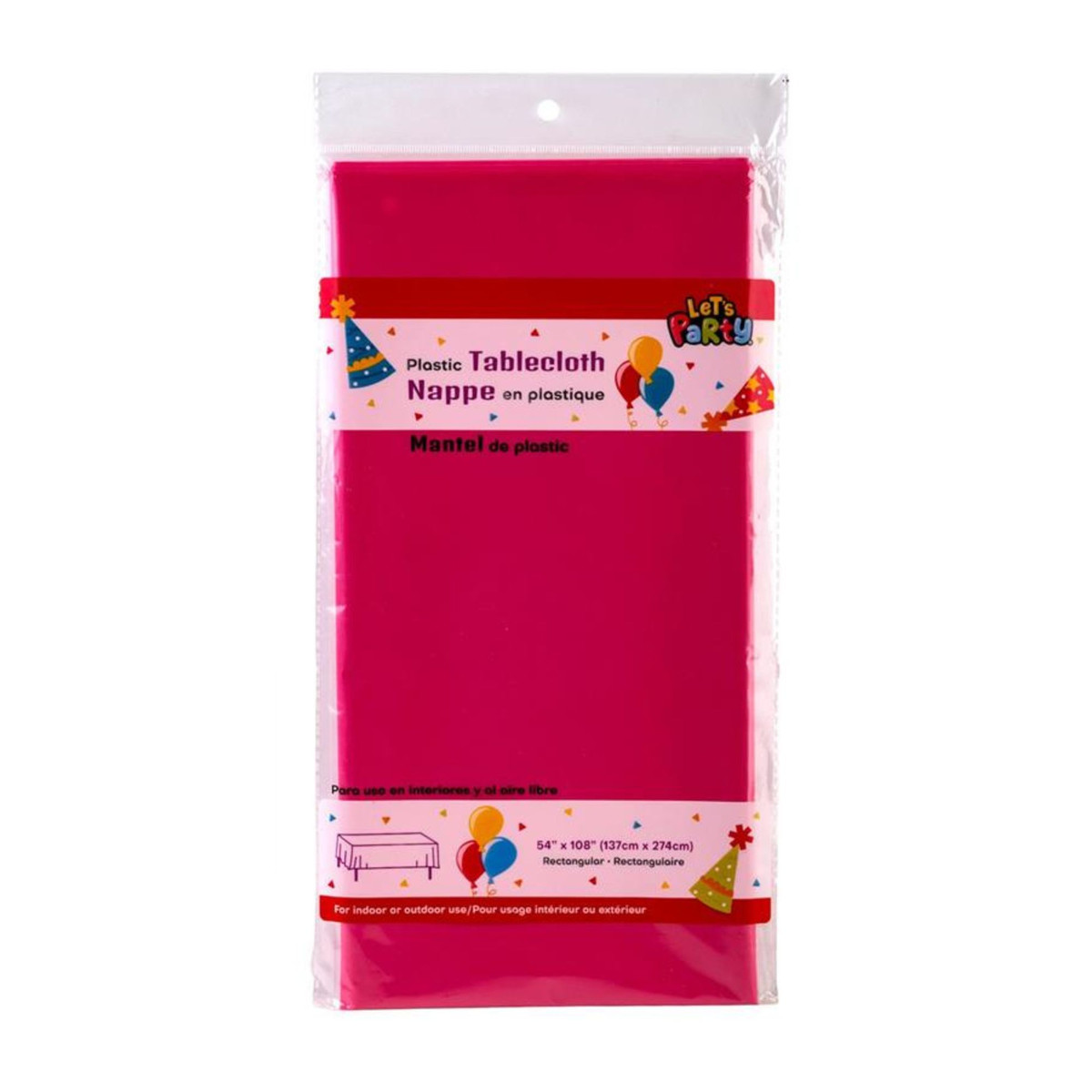 Hot Pink - 54 x 108in.