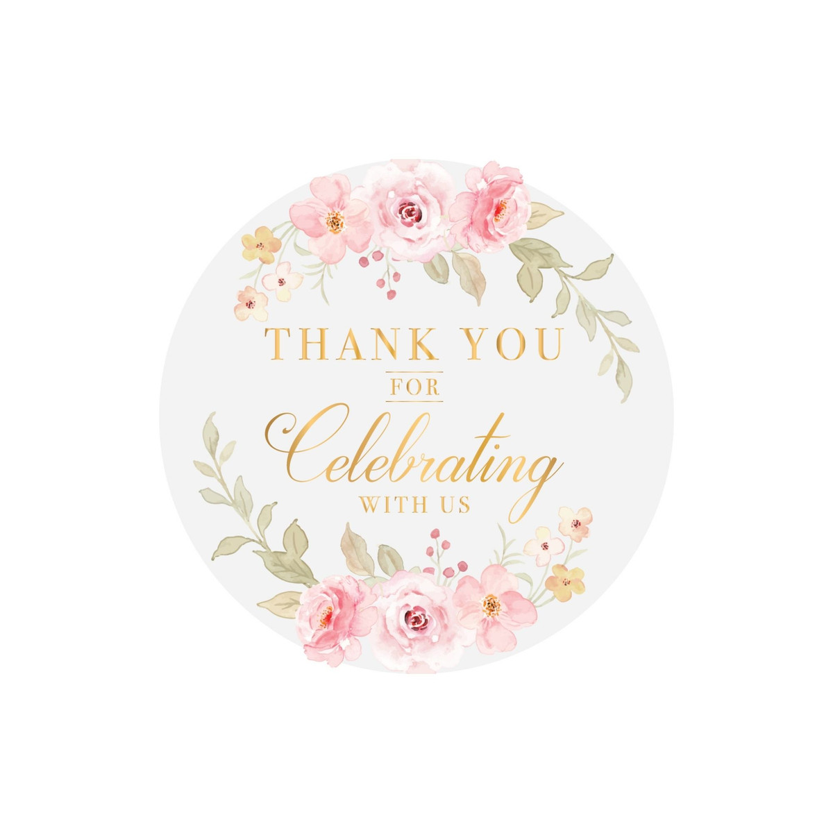 Image of Thank You Celebration Stickers