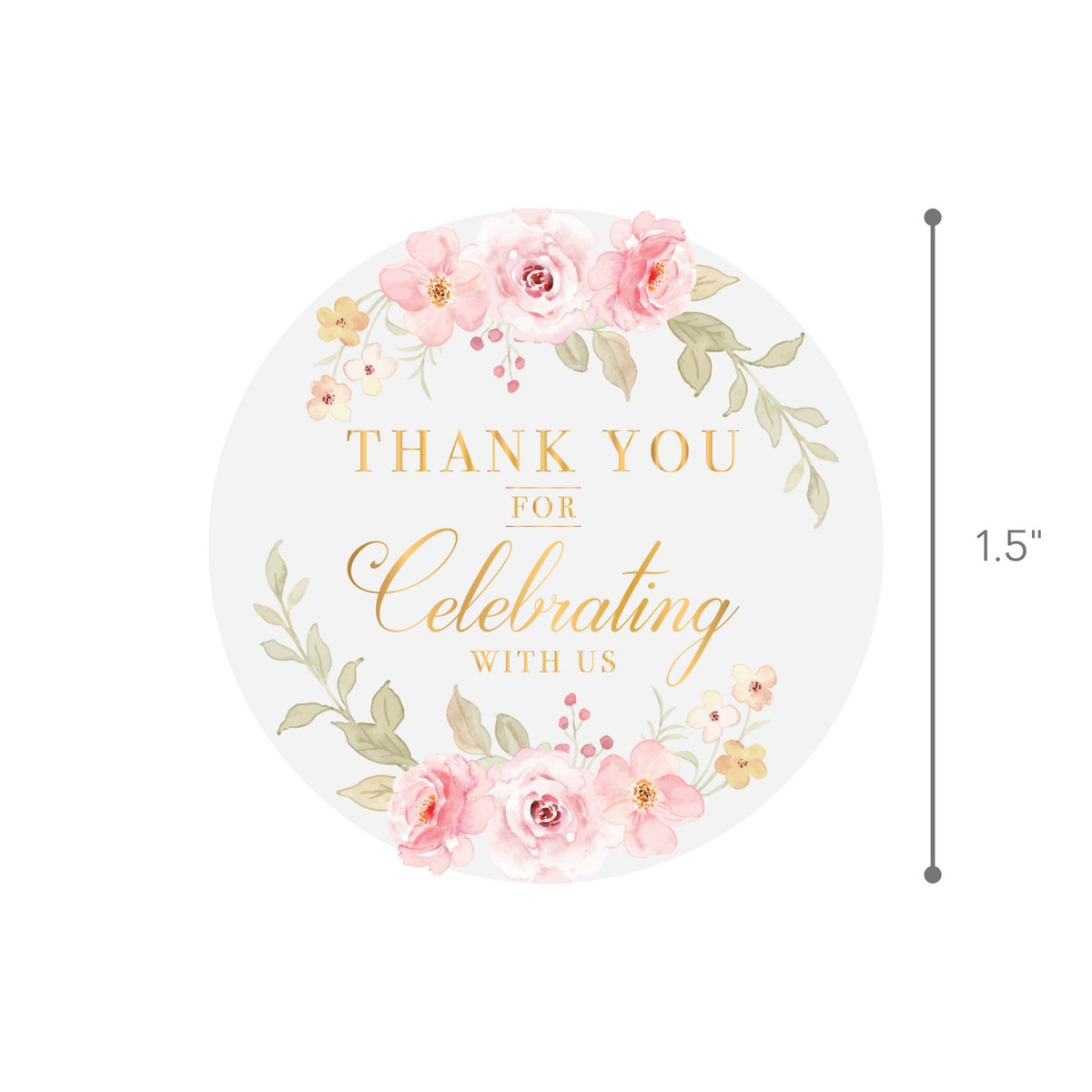 Thank You Celebration - 1.5in.