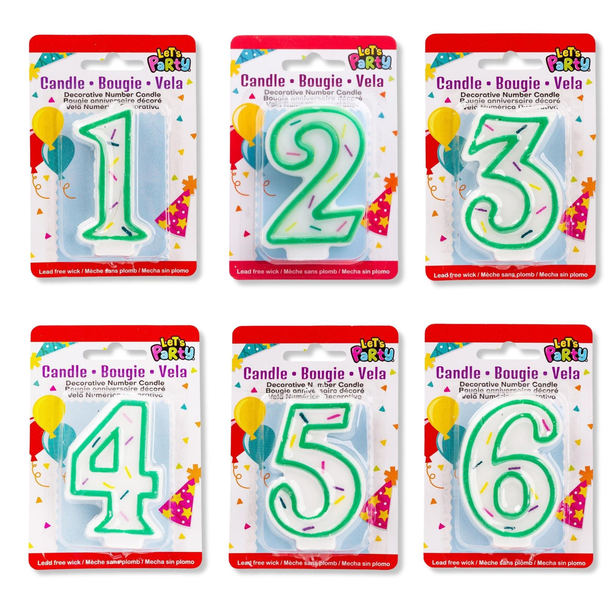Image of Numeral Birthday Candles