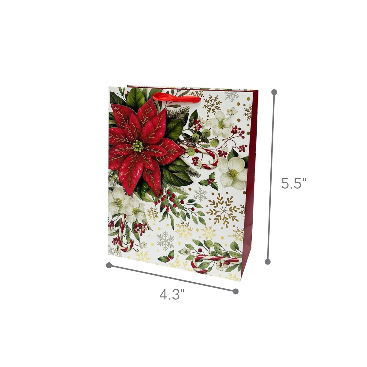 Poinsettia - 5.5 x 2.4 x 4.3in.