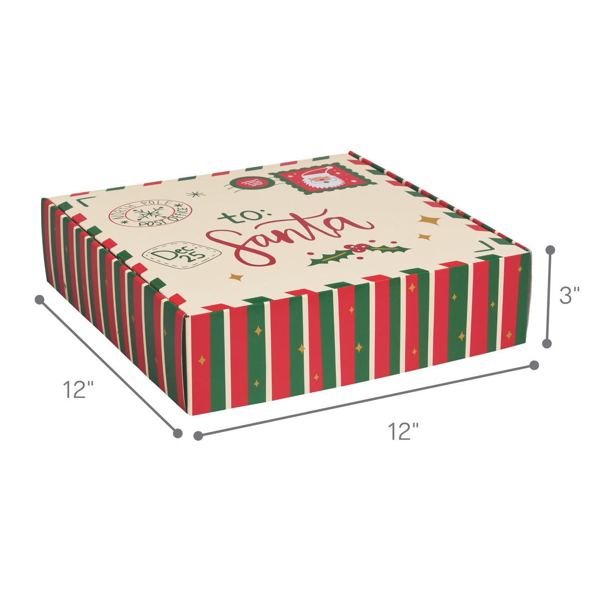 Letters to Santa - 12 x 12 x 3in.