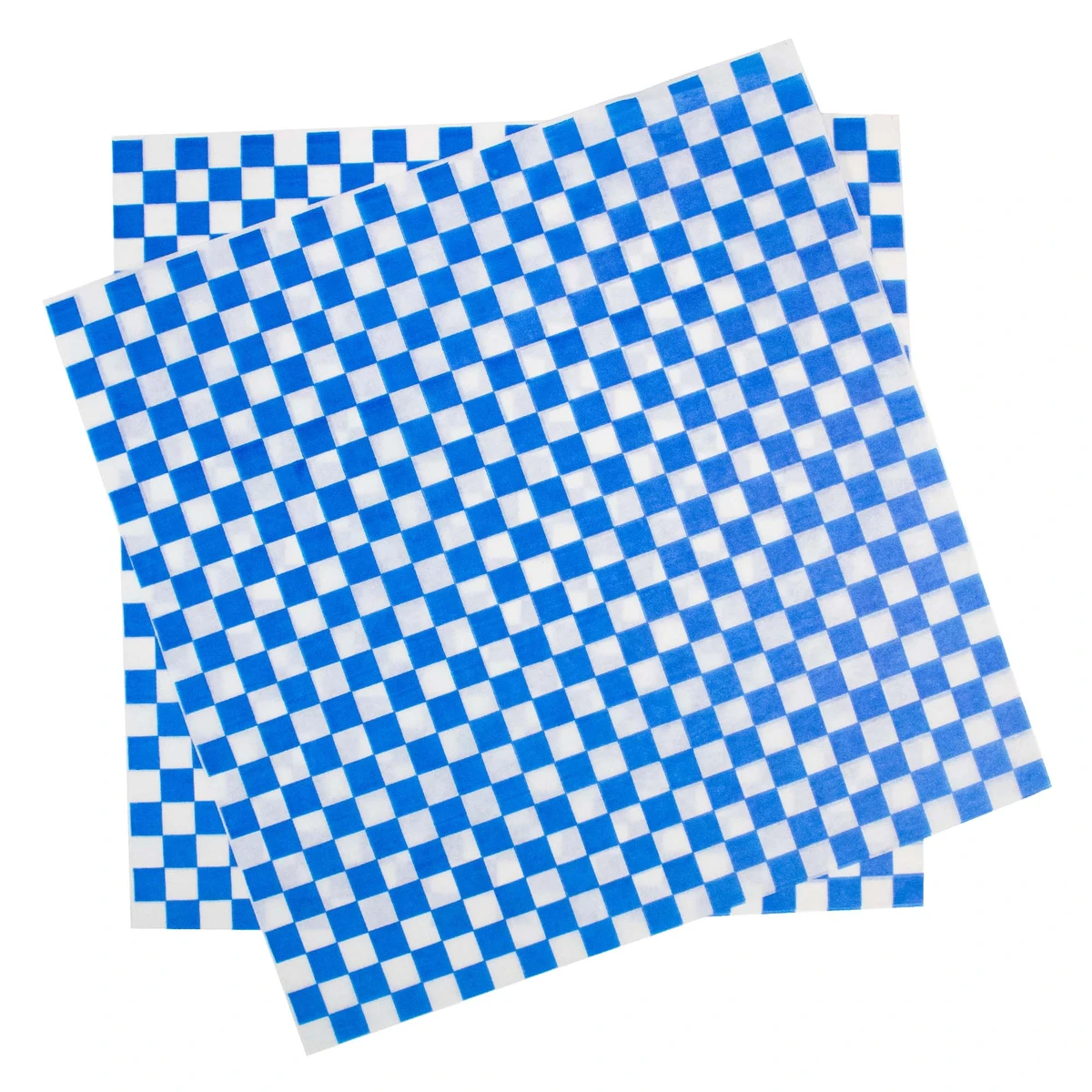 Blue Checkered - 1000pk - 12 x 12in.