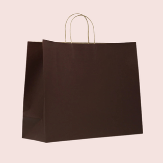 Black Pinstripe Paper Bag None