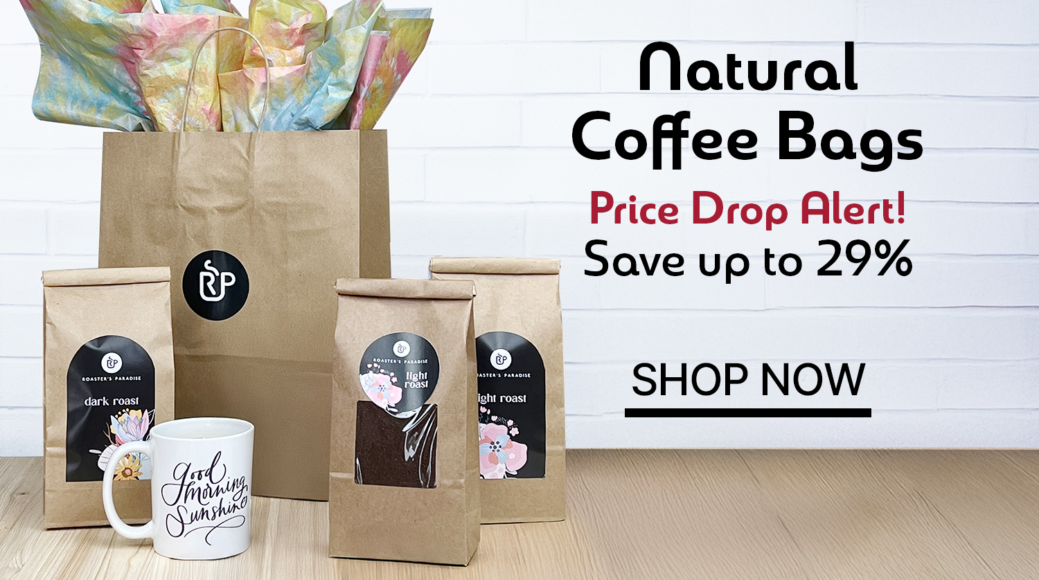 Natural Coffe Bags - Price Drop 