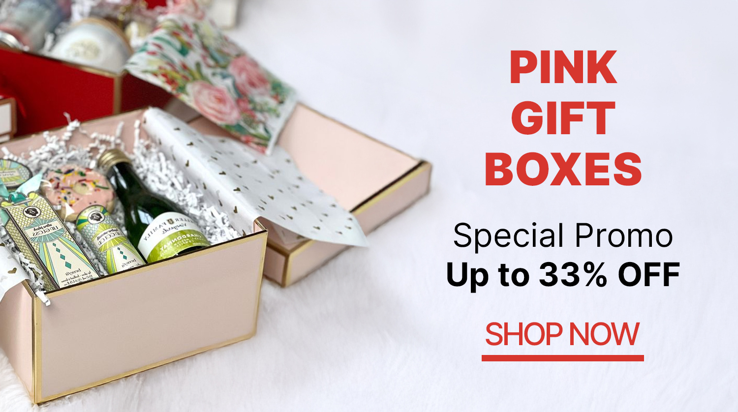 PINK GOLD EDGE BOXES 