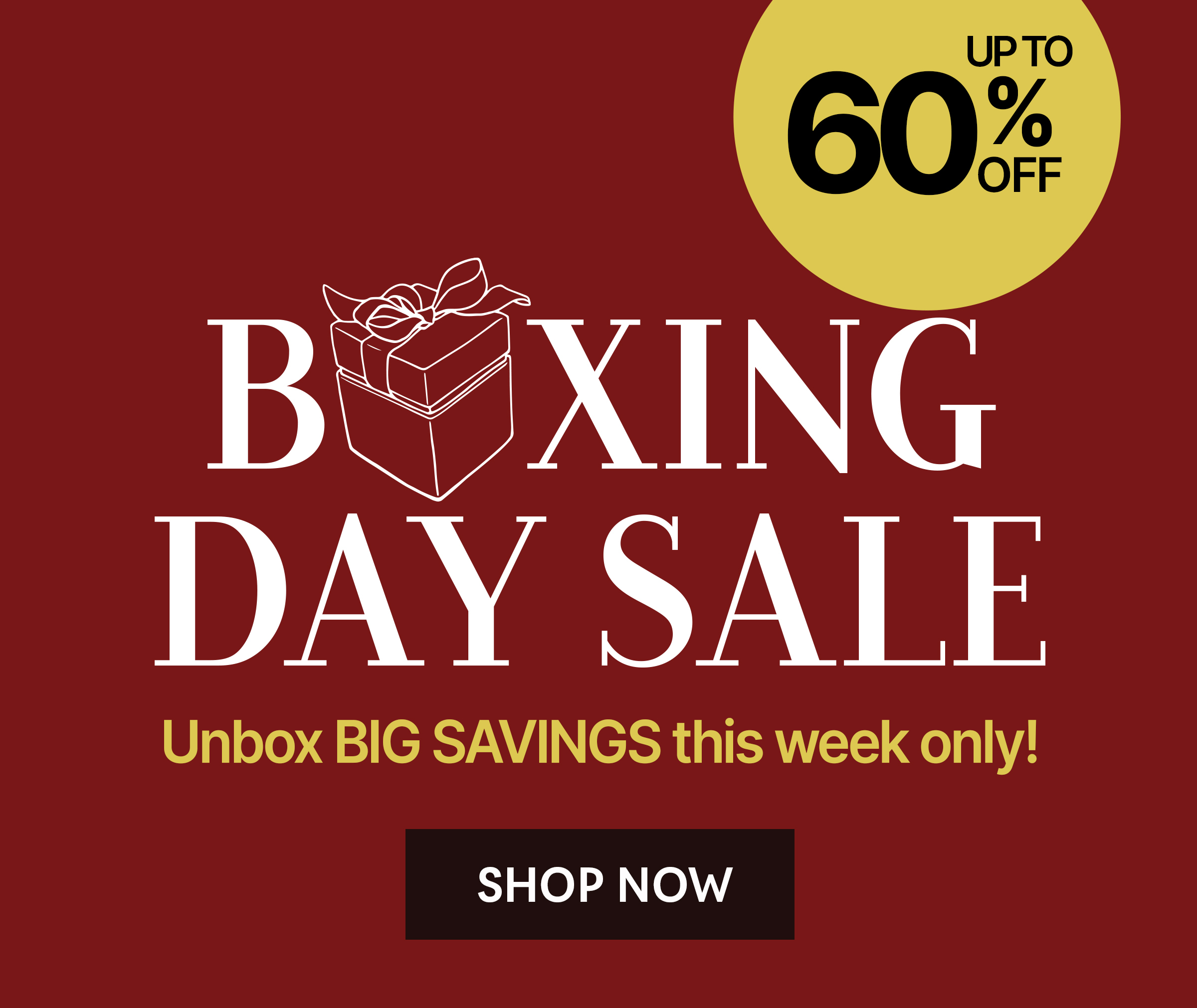 Boxing Week Sale