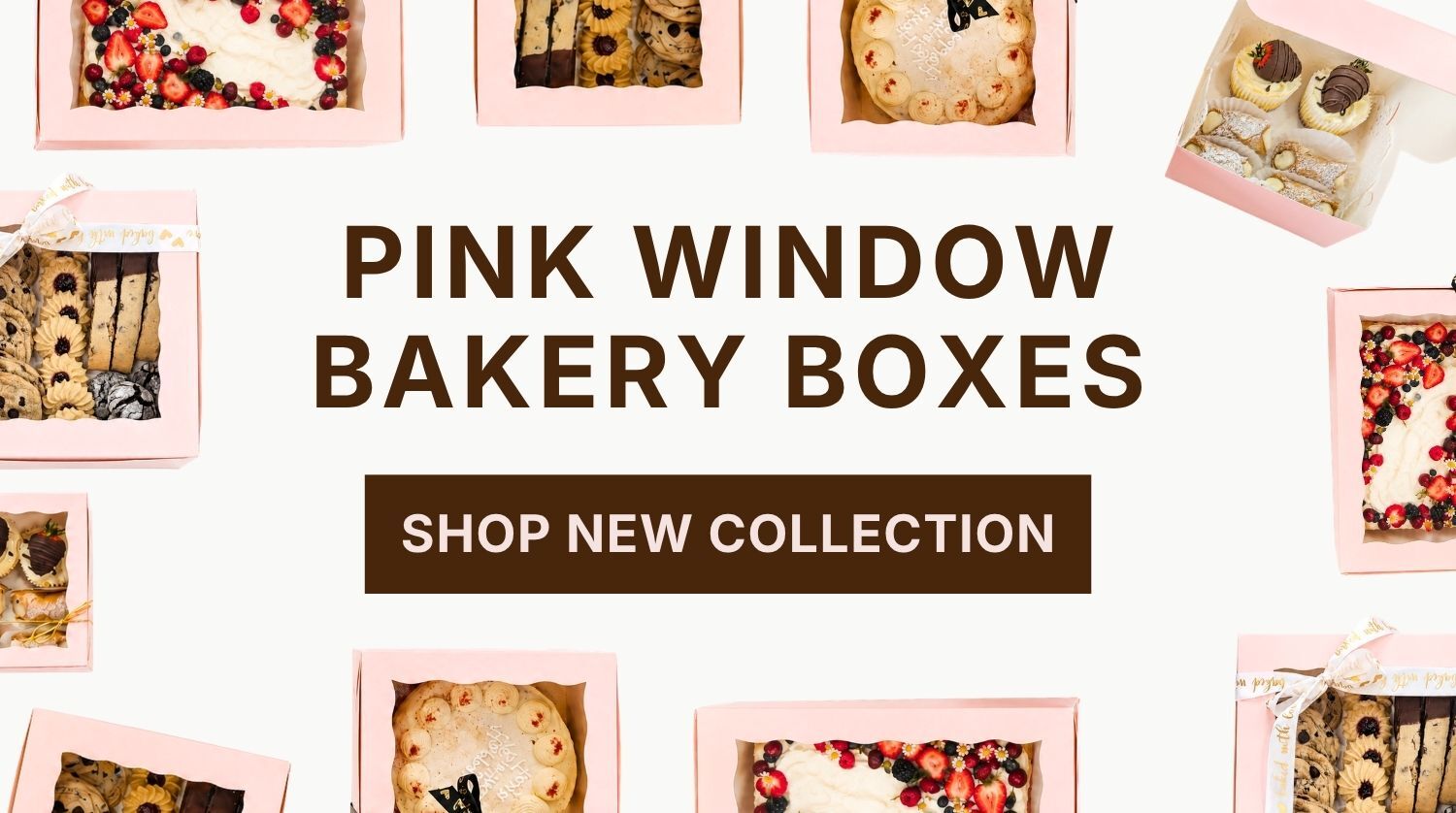 Pink Window Bakery Boxes