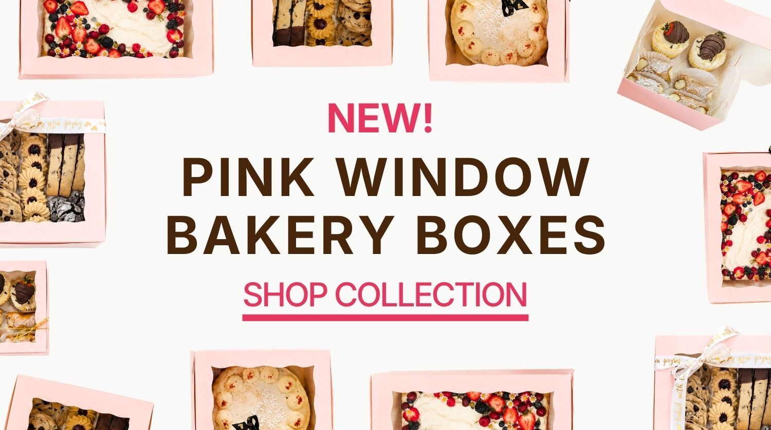 Pink Window Bakery Boxes