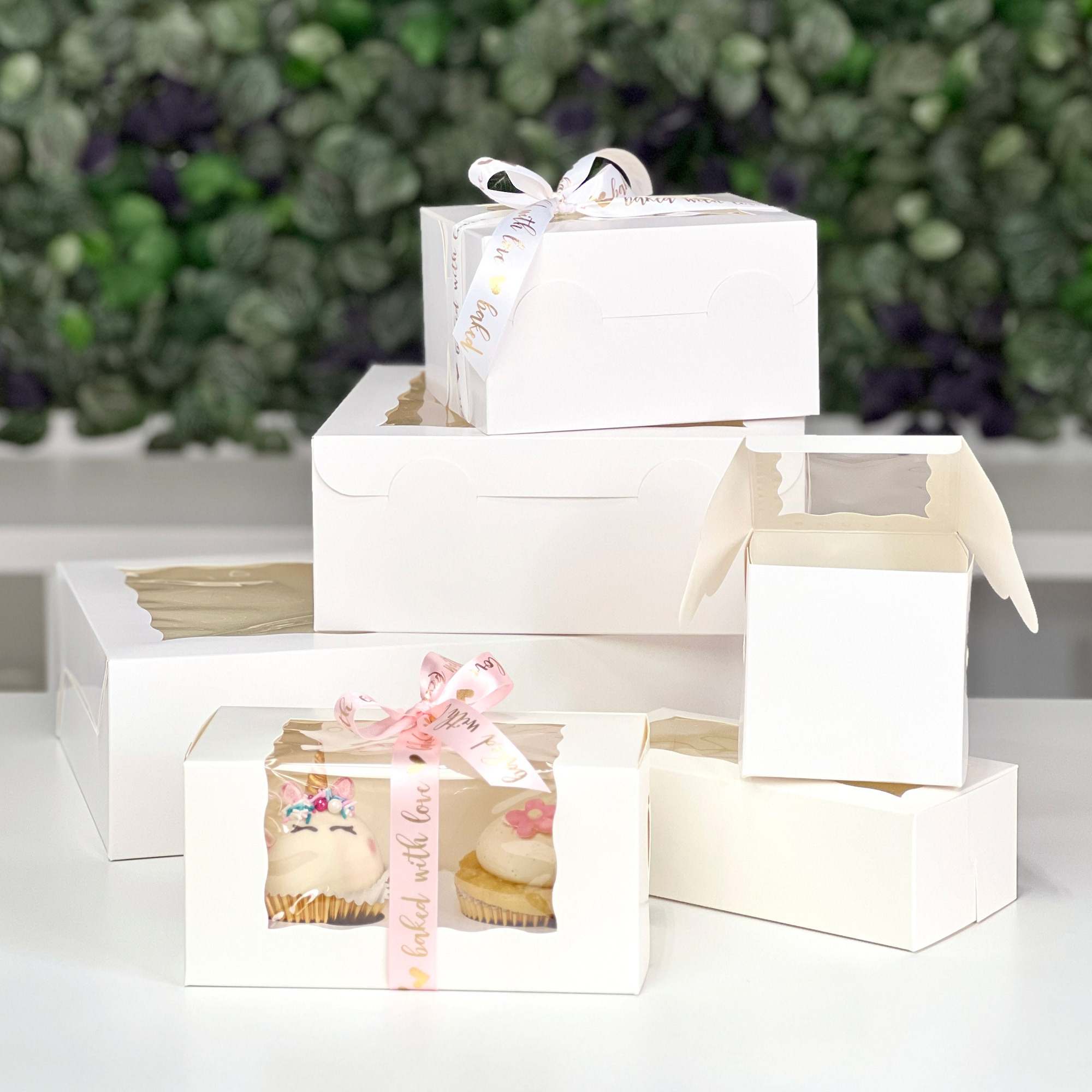 White window bakery boxes