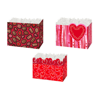 Image of Valentine's Day Basket Boxes - 7 x 4 x 5 Inch