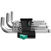 Wera 133163, 950/9 Hex-Plus 3 L-key set, metric, chrome-plated, 9 pieces