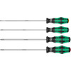 Wera 347736, 335/350/355/4 Screwdriver set Kraftform Plus Lasertip 200 mm-long blades, 4 pieces